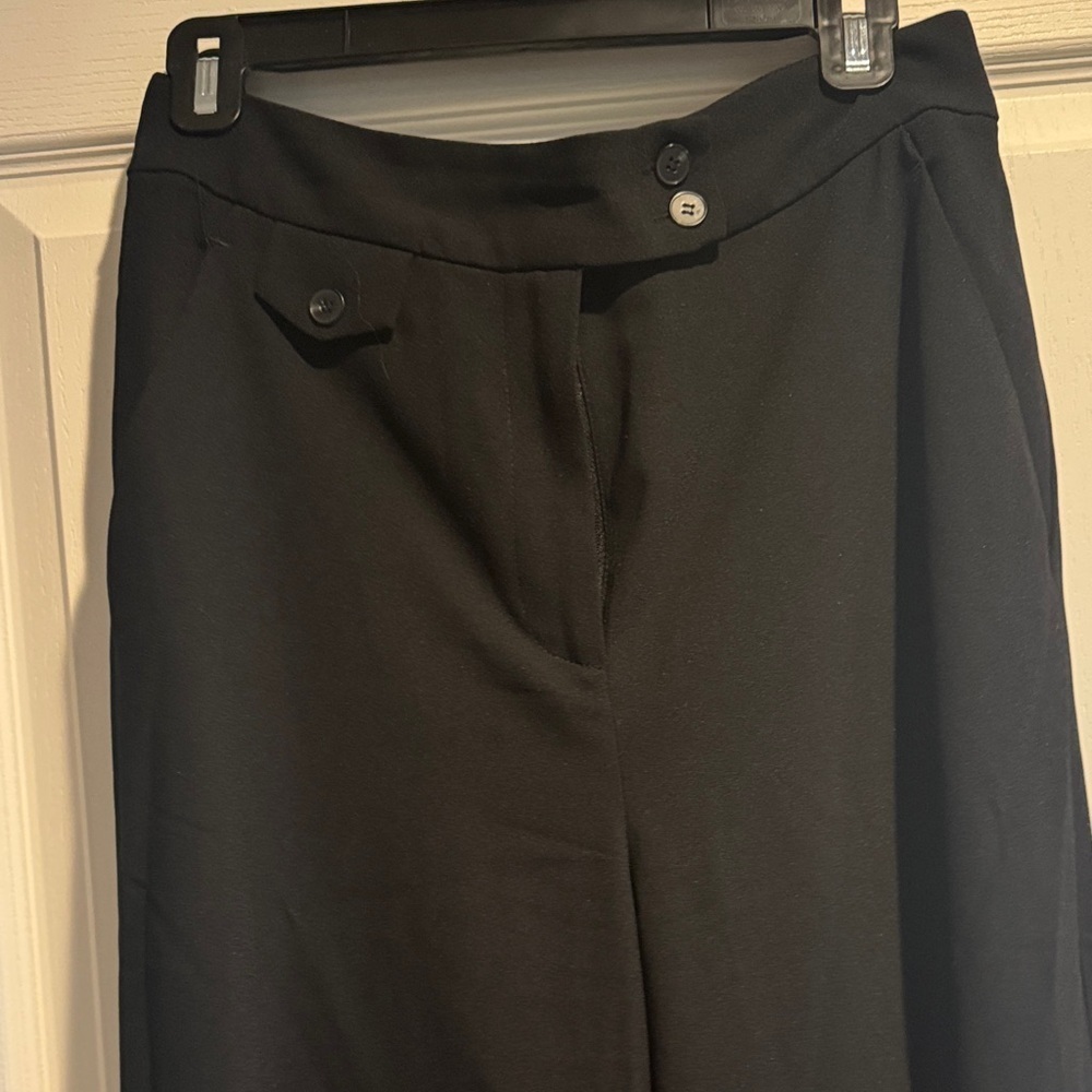 CeCe Black Wide Leg Women's Pants - Picture 3 of 7